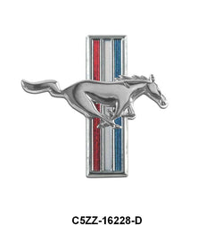 RUNNING HORSE FENDER EMBLEM - 64-66 MUST, 67-68 6cyl MUST RH