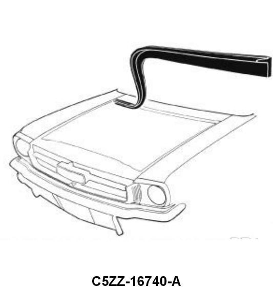 HOOD TO TOP OF FIREWALL SEAL (COWL LACE) - 64-66 MUSTANG