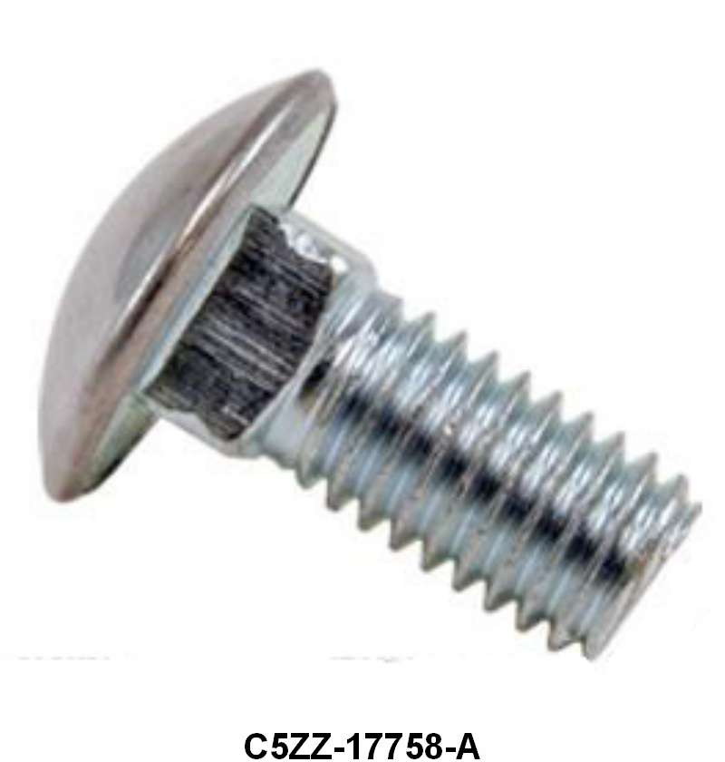 BUMPER BOLT - 64-68 MUSTANG STAINLESS CAP  7/16-14 x 1" LONG