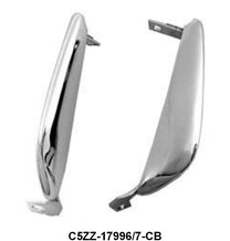 CHROME FRONT BUMPER GUARDS - 64-66 MUSTANG