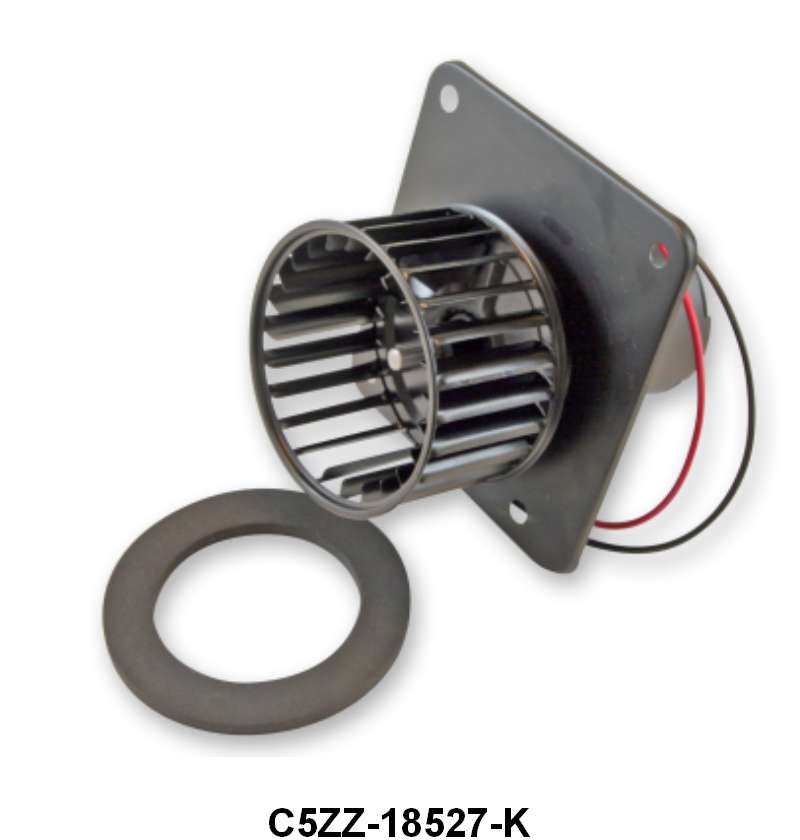 HEATER BLOWER MOTOR WITH FAN - 65-68 MUSTANG AFTER 4/1/65 W/3SPD