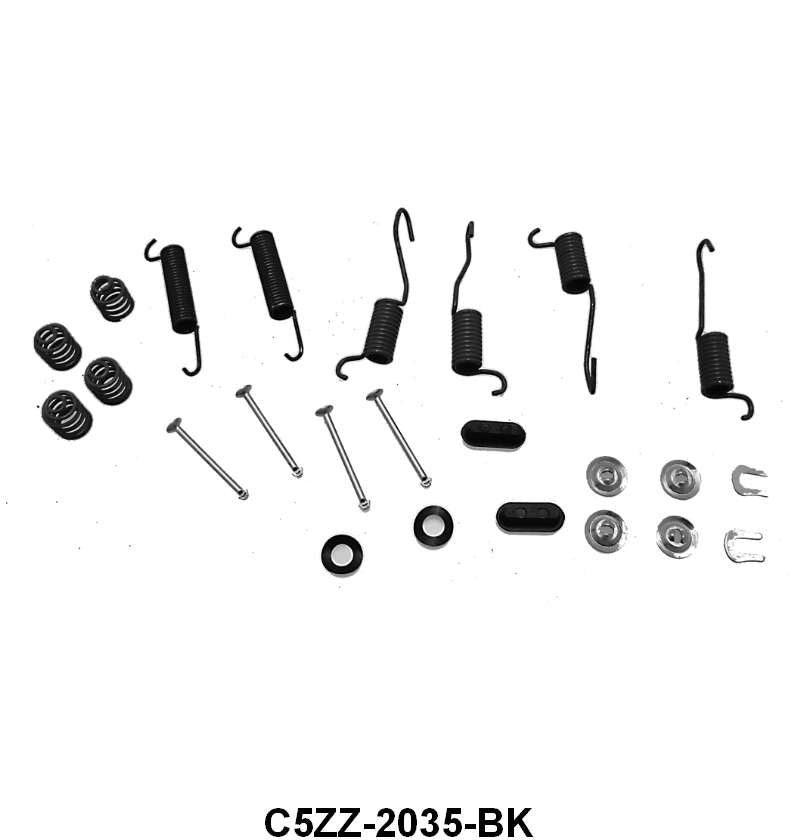 REAR BRAKE SHOE SPRING & HOLD DOWN KIT - 62-70 FLC/MUST 62-65 CMT 9"