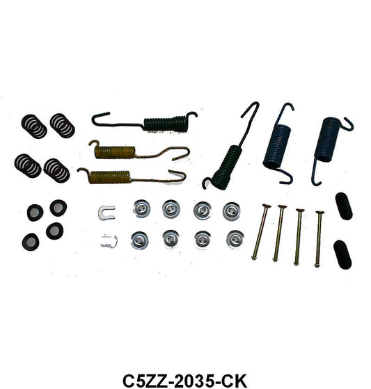 FRONT/REAR BRAKE SHOE SPRING & HOLD DOWN KIT - 62-70 10" x 2"