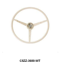 STEERING WHEEL - 65-66 MUSTANG WHITE