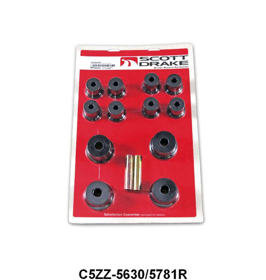 POLYURETHANE LEAF SPRING BUSHING KIT - 64-65 FALCON, 64-70 MUSTANG