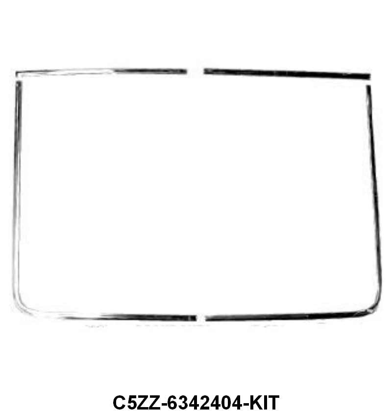 REAR WINDOW MOLDING - 65-66 MUSTANG FASTBACK 4 PIECES