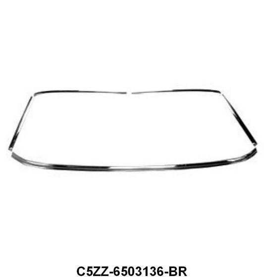 WINDSHIELD SIDE MOLDING - 64-68 MUSTANG COUPE/FASTBACK  RH
