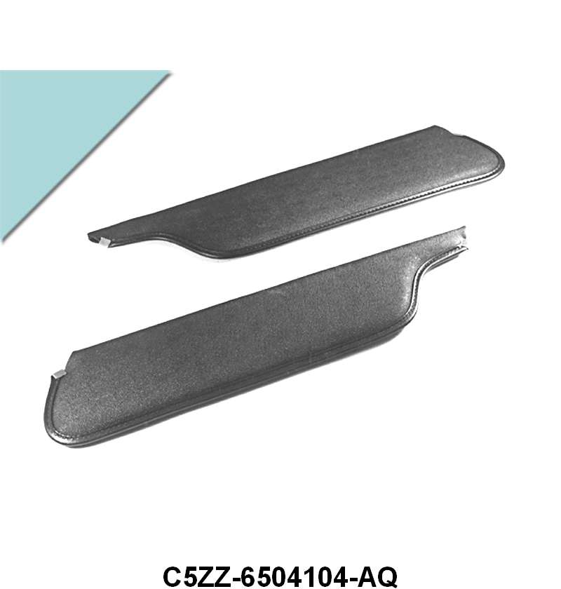 SUN VISORS - 66 MUSTANG COUPE/FASTBACK, AQUA