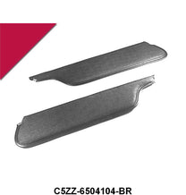 SUN VISORS - 64-65 MUSTANG COUPE/FASTBACK, BRIGHT RED