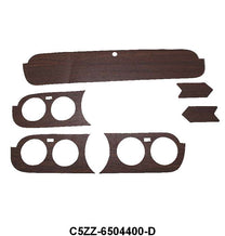 DASH BEZEL AND GLOVE BOX DOOR WOODGRAIN DECALS - 65-66 MUSTANG