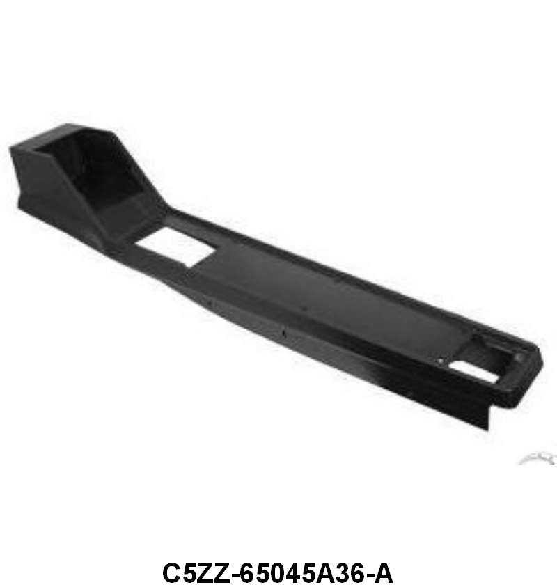CONSOLE BODY - 64-66 MUSTANG WITHOUT A/C   BLACK