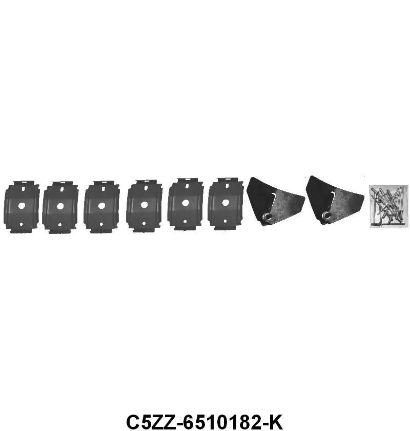 ROCKER PANEL MOLDING FASTENER KIT - 65-66 MUSTANG FOR 1 SIDE