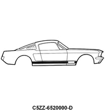 "GT" STRIPE KIT - 65-66 MUSTANG BLUE