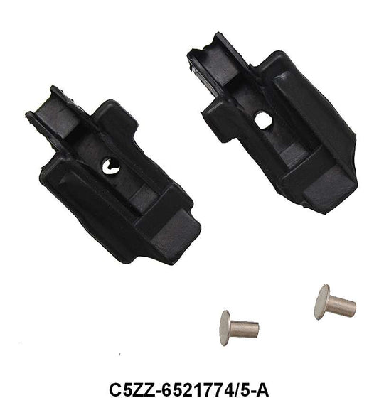 UPPER DOOR GLASS BUMPERS AT TOP OF DIVISION BAR - 65-66 MUSTANG