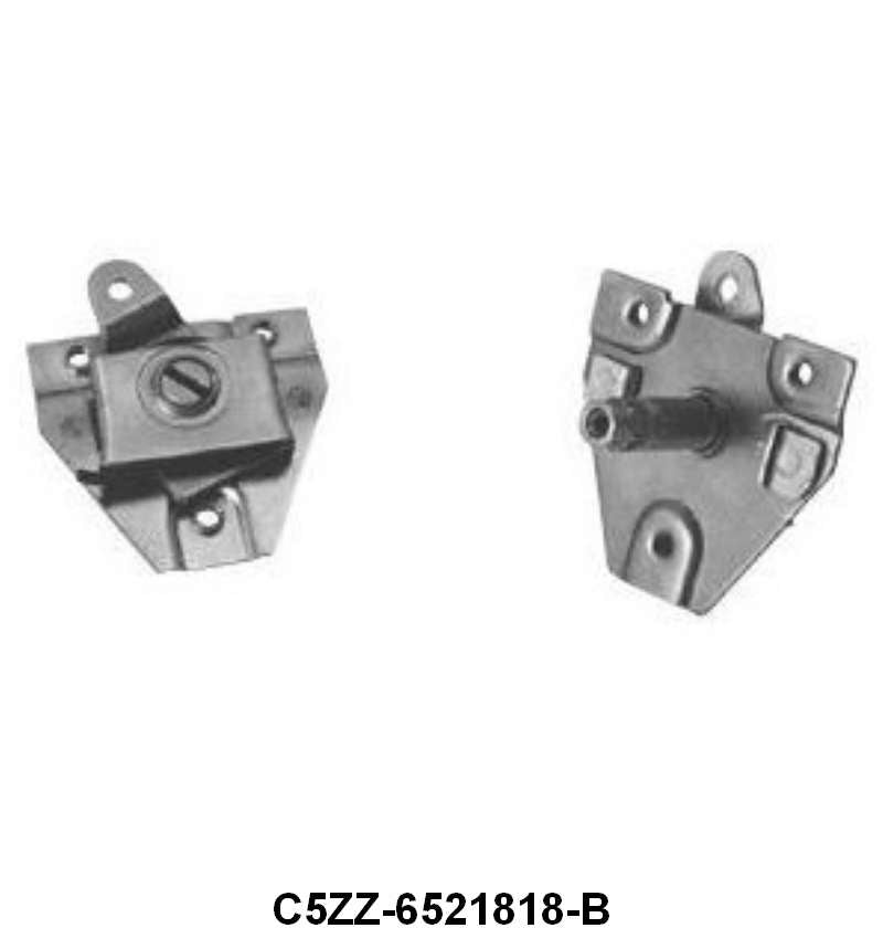 INSIDE DOOR HANDLE SHAFT ASSEMBLY - 65-66 MUSTANG "PONY" RIGHT HAND