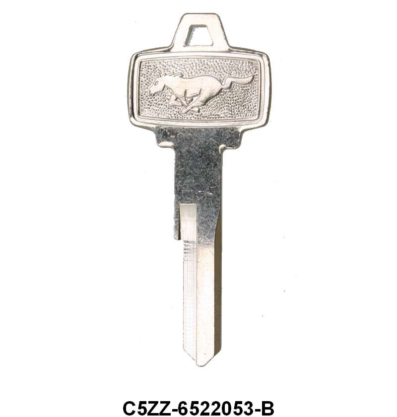 DOOR & IGNITION KEY BLANK - 64-66 MUSTANG WITH PONY ON KEY