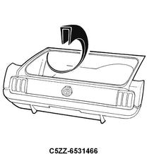 TRUNK WHEEL HOUSE SEAM COVER - 65-70 MUSTANG