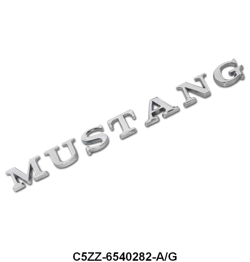 TRUNK OR LOWER FENDER LETTERS - 65-67 MUSTANG FENDER, 67-70 MUSTANG TRUNK