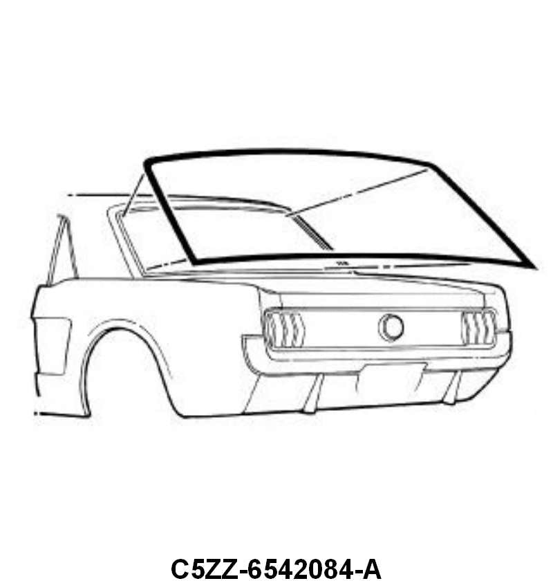 REAR/BACK WINDOW SEAL - 64-68 MUSTANG COUPE