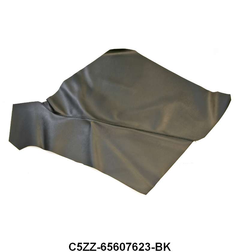 MUSTANG QUARTER PANEL UPHOLSTERY - 65-68 MUSTANG CPE BLACK BLACK