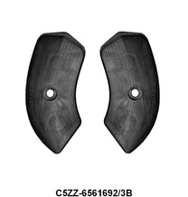 BUCKET SEAT INNER HINGE COVERS - 64-67 MUSTANG BLACK