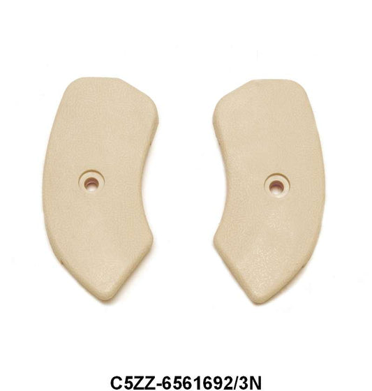 BUCKET SEAT INNER HINGE COVERS - 64-67 MUSTANG NEUTRAL