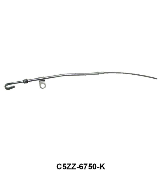 ENGINE OIL DIPSTICK WITH TUBE - 65-72 PASS 289/302, CHROME