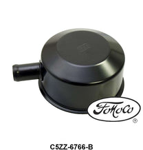 BREATHER CAP - 64-68 260/289 BLACK W/FOMOCO SCRIPT - ORIGINAL STYLE