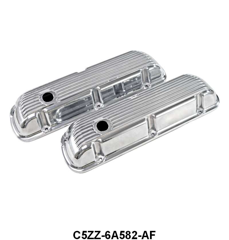FINNED ALUMINUM VALVE COVERS - 62-72 260/289/302/351W