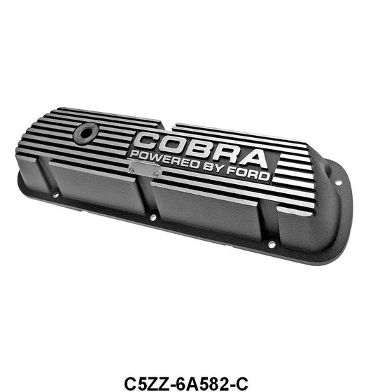 ALUMINUM VALVE COVERS - 260/351W "COBRA POWERED BY FORD"
