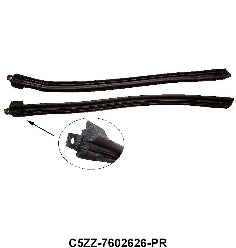 WINDSHIELD POST TO DOOR SEALS - 65-68 MUSTANG  CONV