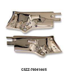 SUN VISOR BRACKETS - 65-66 MUSTANG CONV RH AND LH, CHROME