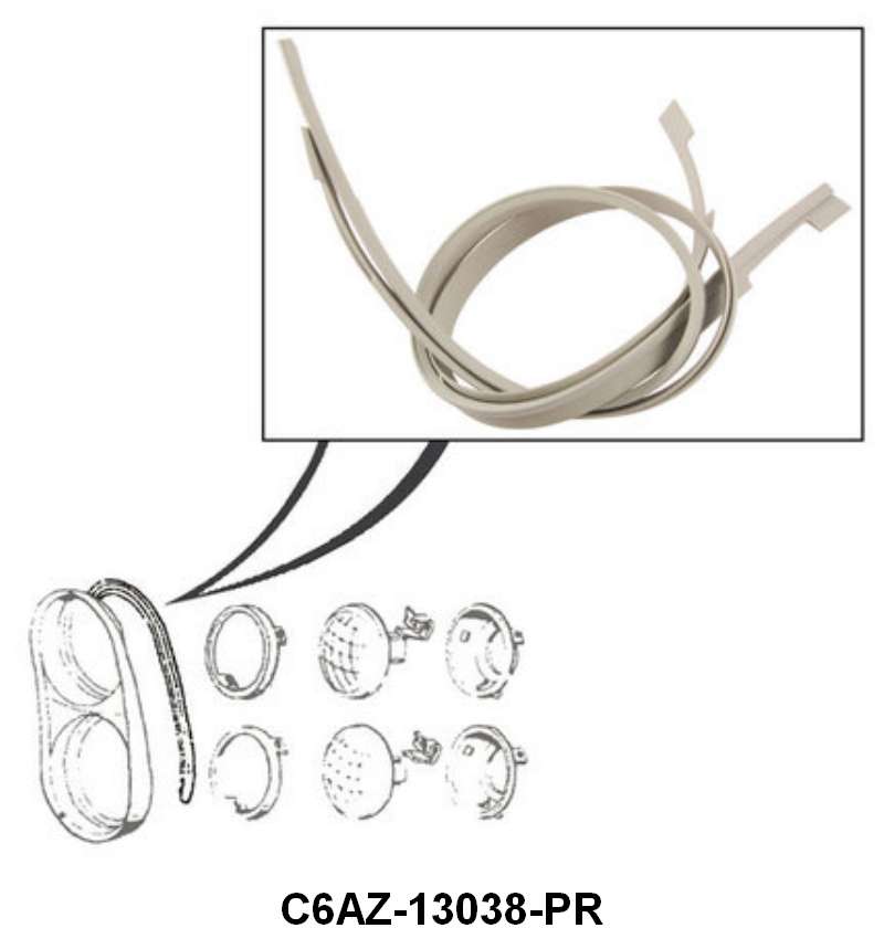 HEADLIGHT DOOR PADS - 66 GALAXIE