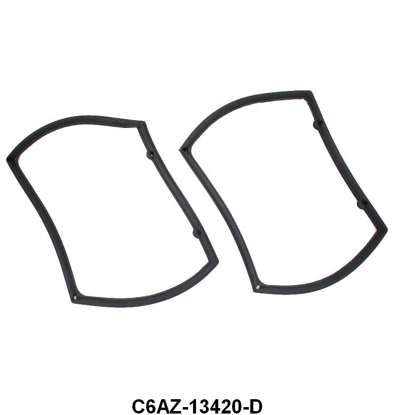 TAIL LIGHT BEZEL PADS - 66 GALAXIE EXCEPT WAGON