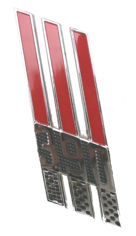 FRONT FENDER EMBLEMS - 66-67 GLX, 67 FRLN, 68-69 F-100/F-250 "390"
