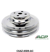 CHROME WATER PUMP PULLEY - 65-69 ALL PASS 289/302 W/2 GROOVE 5-13/16" OD