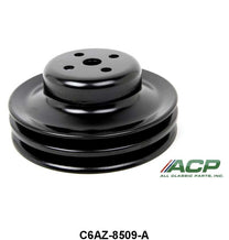 WATER PUMP PULLEY - 65-69 ALL PASS 289/302, BLACK W/2 GROOVE 5-13/16" OD