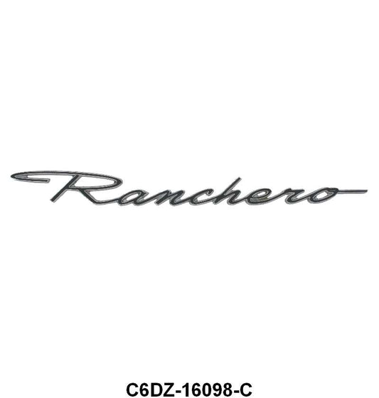 FENDER EMBLEM/SCRIPT - 66-67 RANCHERO "RANCHERO"
