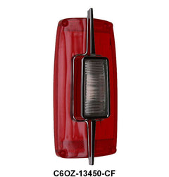TAIL LIGHT LENS WITH FOMOCO SCRIPT - 66 FRLN EXCEPT WGN W/BACK UP
