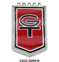 FENDER EMBLEM - 66 GT MUSTANG AFTER 10-1-65, 66 FAIRLANE, PLASTIC