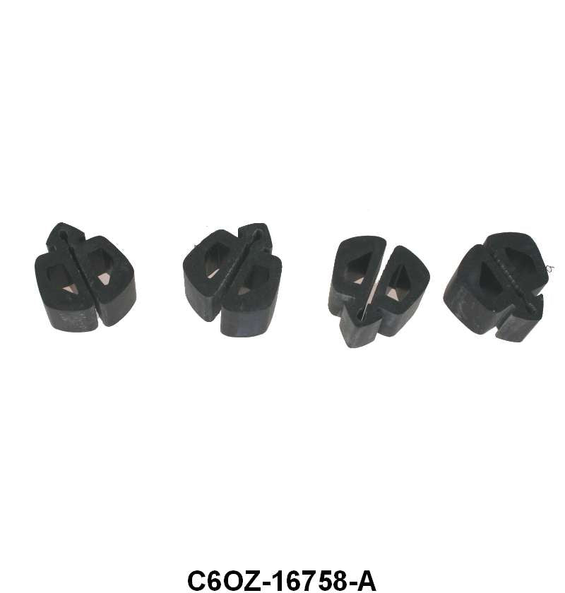 HOOD SIDE BUMPERS ON FENDERS - 66-69 FAIRLANE, 66-70 FALCON, 69-70 MUST