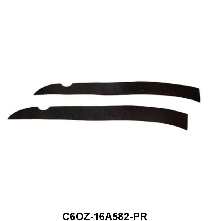 REAR OF FRONT FENDER SPLASH SHIELD SEALS - 66-67 FRLN/FLCN/COMET