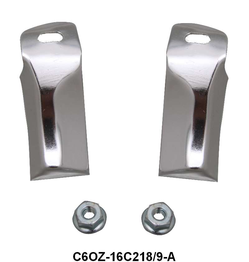 FRONT FENDER EXTENSION MOLDINGS - 66-67 FAIRLANE, 67 RANCHERO UPPER-INNER