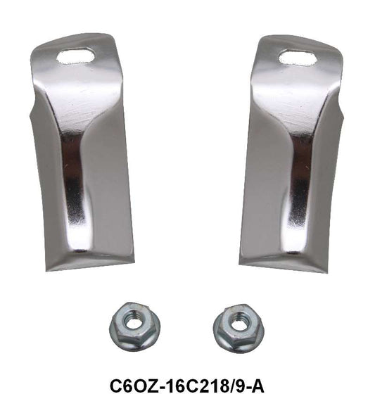 FRONT FENDER EXTENSION MOLDINGS - 66-67 FAIRLANE, 67 RANCHERO UPPER-INNER