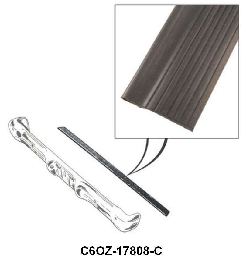 REAR BUMPER TO BODY OR STONE DEFLECTOR SEAL - 66-69 FRLN/FLCN WGN & RANCH