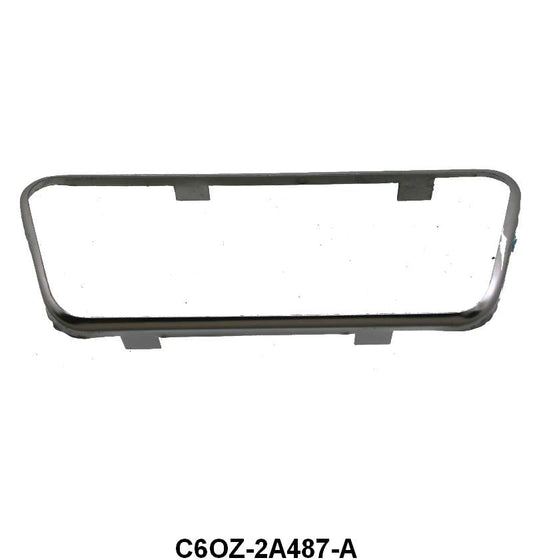 AUTOMATIC BRAKE PEDAL PAD TRIM - 66-70 FLCN/FRLN, 68-70 MUST  STAINLESS