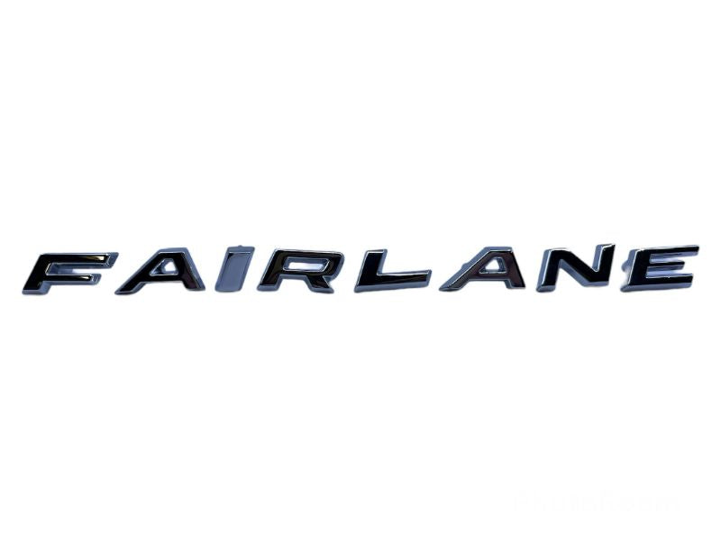 QUARTER PANEL EMBLEMS - 66-67 FAIRLANE GT "F-A-I-R-L-A-N-E", 2 MOUNTING PINS