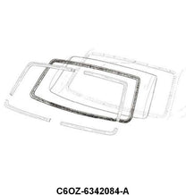 REAR/BACK WINDOW SEAL - 66-67 FAIRLANE/COMET 2DR HARDTOP BODY #63