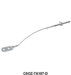 AUTOMATIC TRANSMISSION KICK DOWN CABLE - 66-68 MUST, 66-69 FRLN/FLCN W/C4 10.25