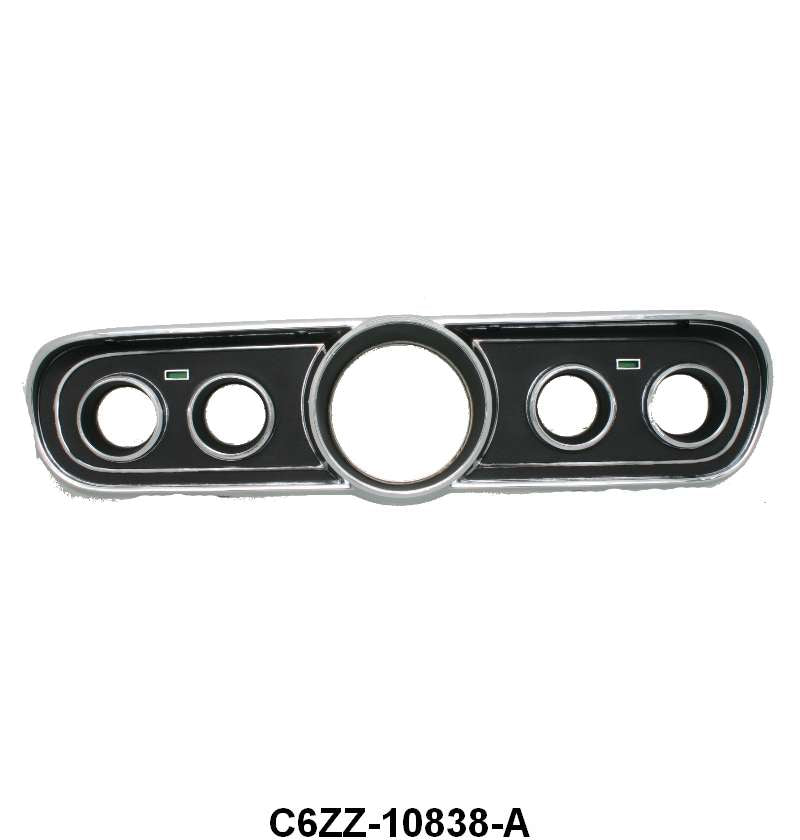INSTRUMENT BEZEL - 66 MUSTANG BLACK